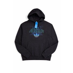 ADIDAS ORIGINALS $65 Men's Trefoil Hoodie Sweatshirt NEW Black Charcoal Size M